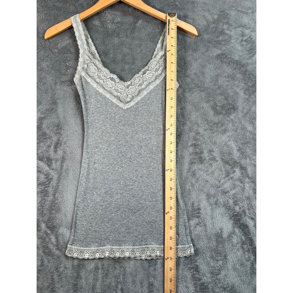 Hollister Y2K Cami Lace Straps Trim Womens XS Bella Tank Top Babydoll Coquette - Picture 4 of 8